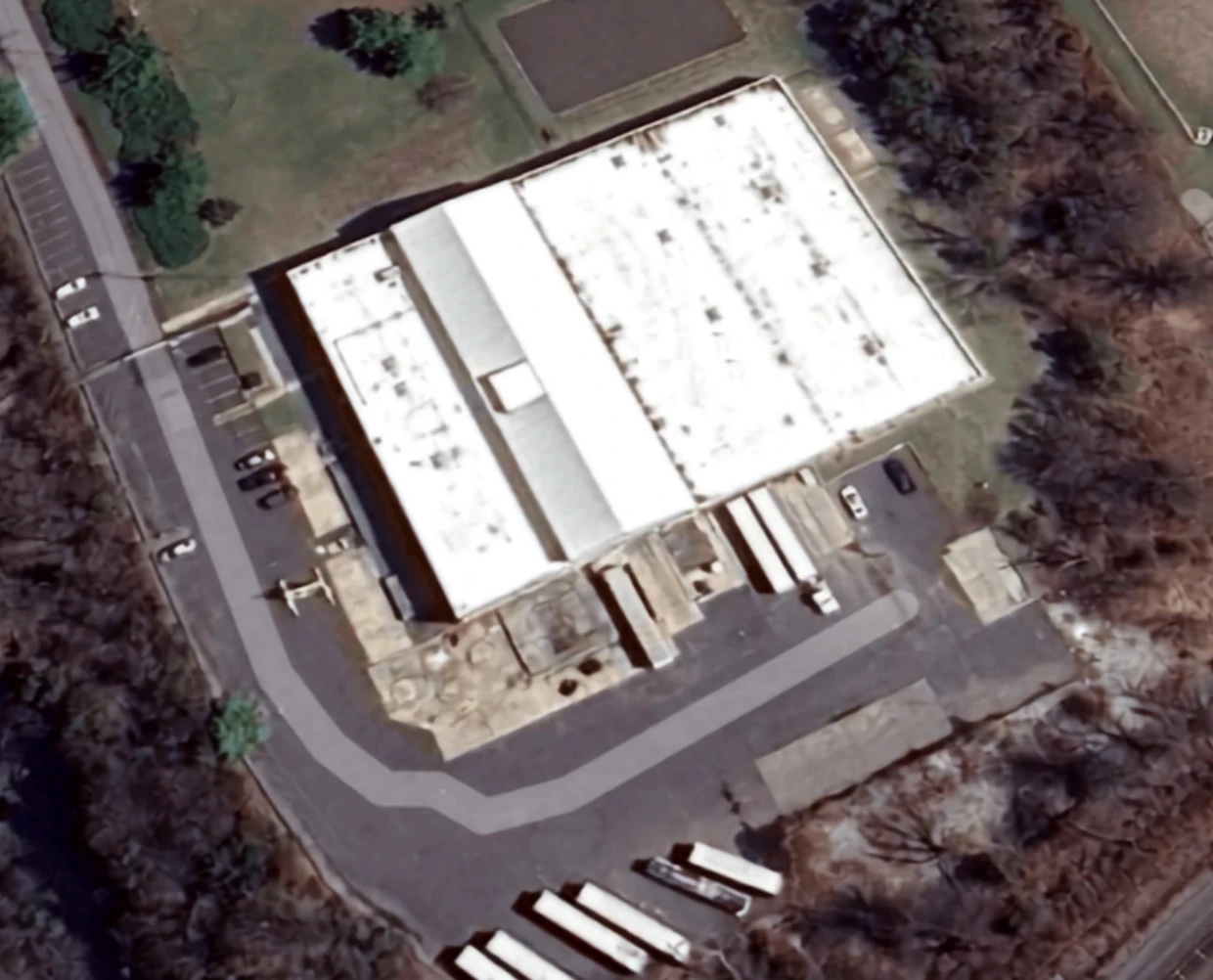 Aerial view of the Mochan Foods warehouse in Branchburg, New Jersey